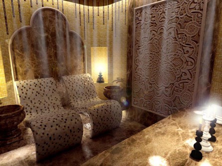 Дизайн интерьера хамама в гостинице