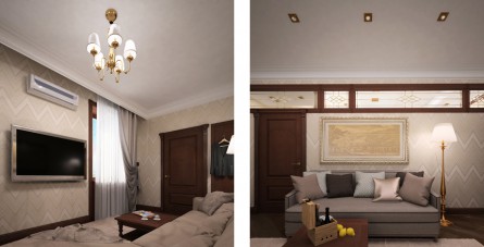 Дизайн интерьера комнаты отдыха при кабинете руководителя Спецстроя России